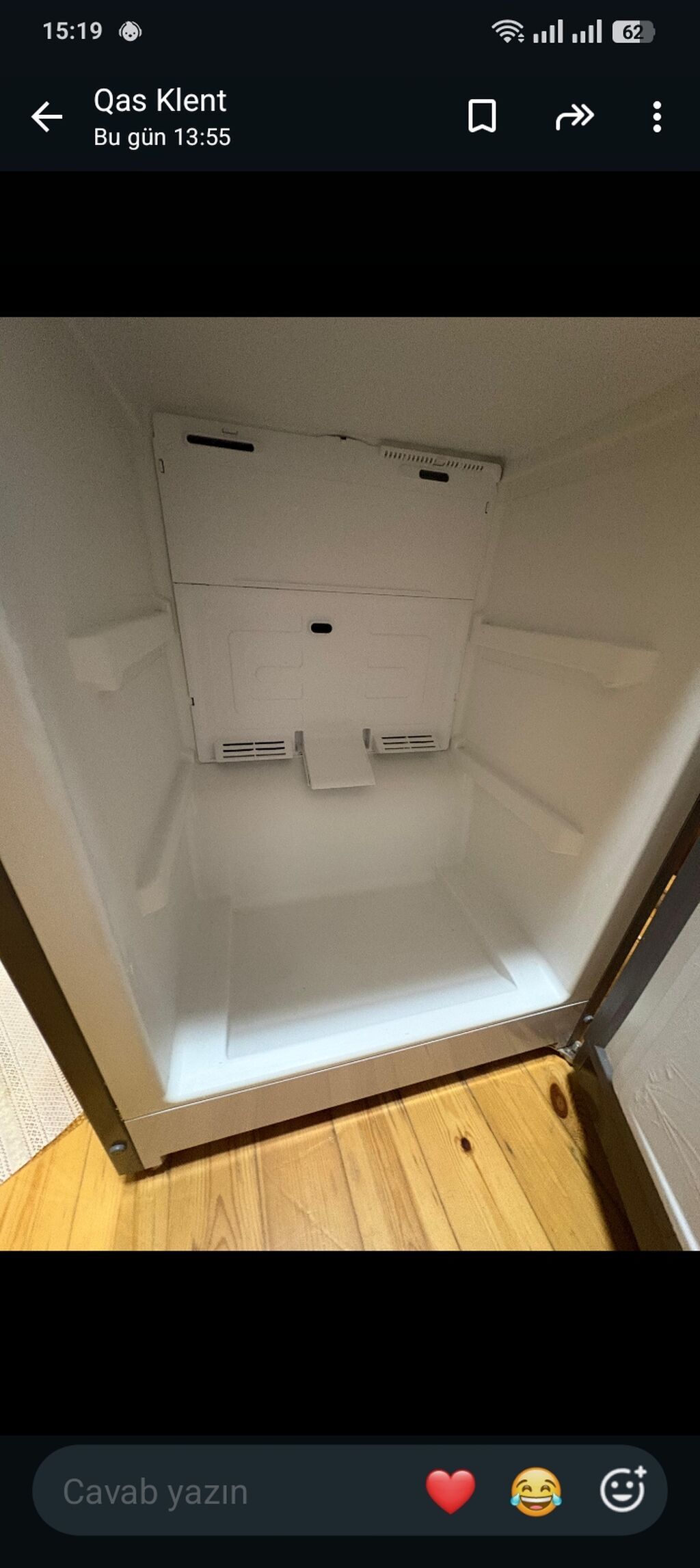 Indesit iki kameralı soyuducu - Rəng: gümüş/metallik - Alt hissədə — Soyuducular, Masazır (2)