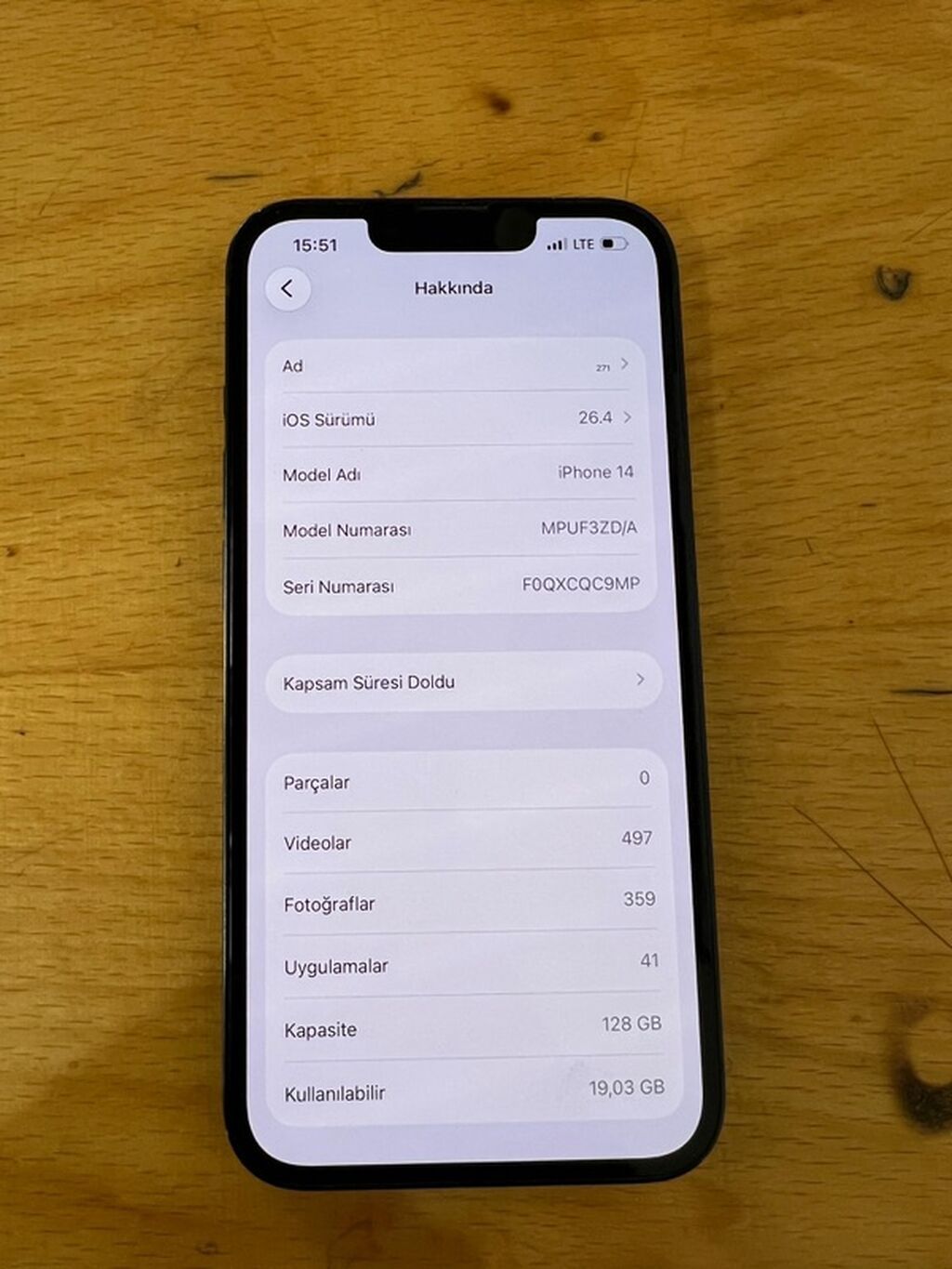 IPhone 14, 128 GB, Qara, Face ID — Apple iPhone, Gəncə (2)