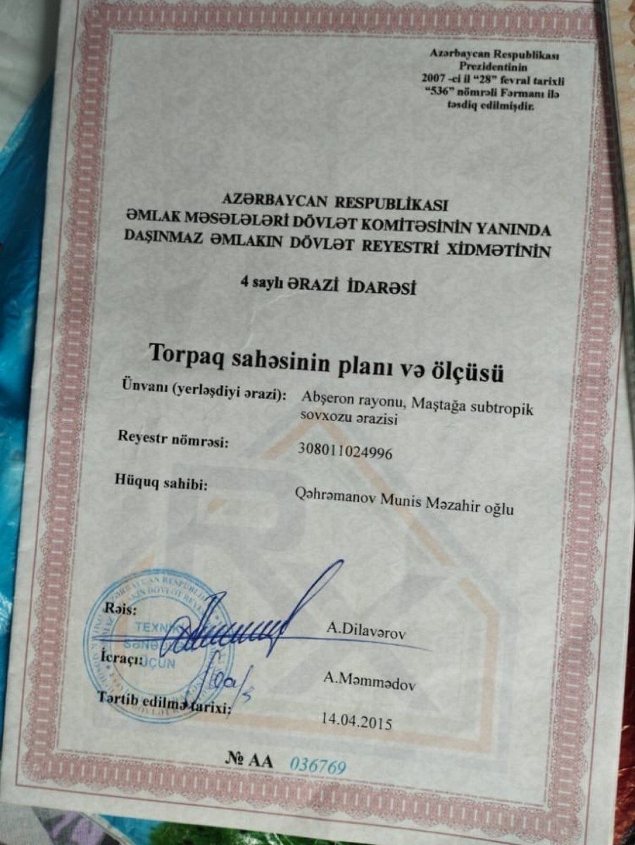 6 sot torpaq sahəsi, Ramana qəs — Torpaq, Bakı (10)