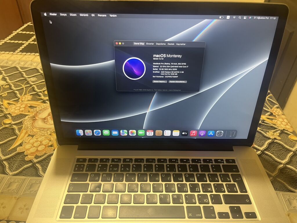 Heç bir problemi yoxdu ciddi alıcılar yazsın Apple MacBook Pro Retina — Apple Macbook, Bərdə