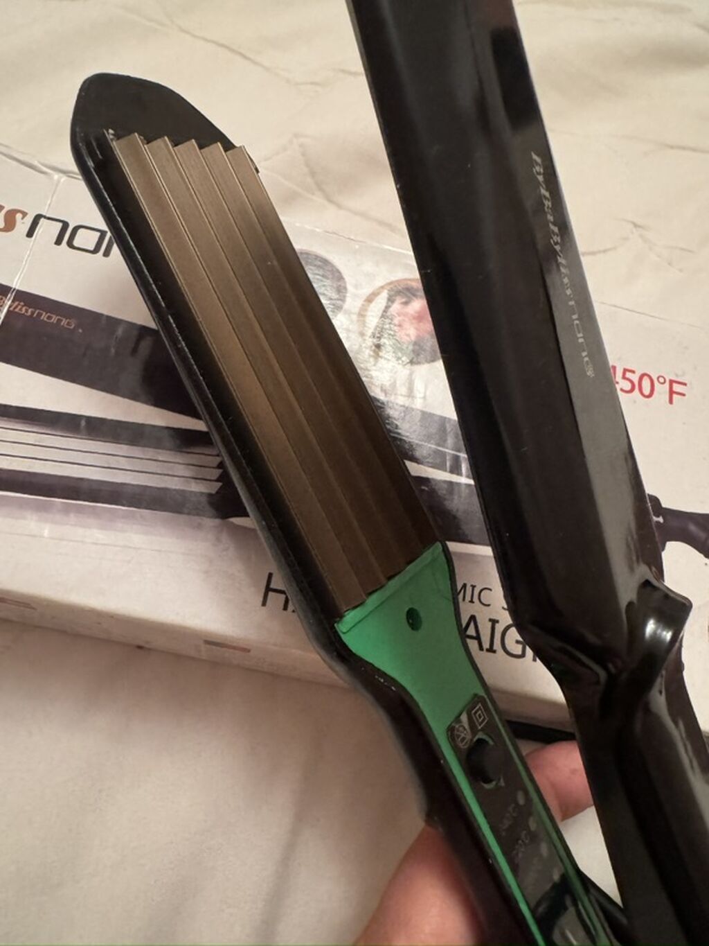 ByBaByliss nano saç üçün cihaz – keramika plitəli dalğa/krepe effektli — Elektronika, Bakı (3)
