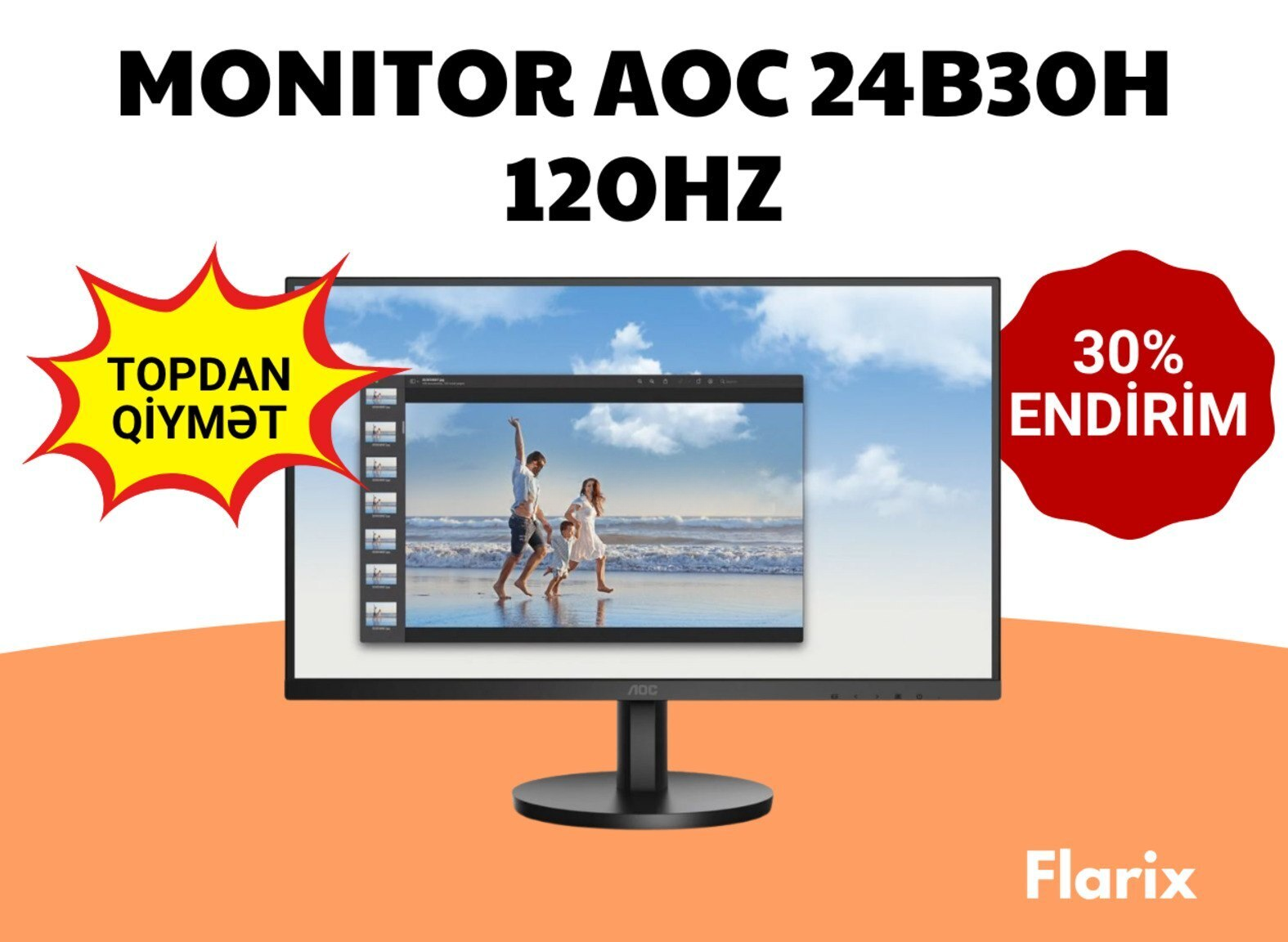 Monitor AOC 24B30H 23.8" 120Hz