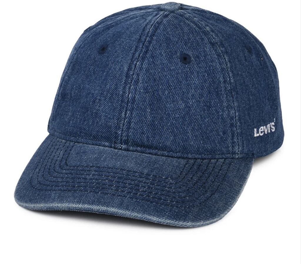 Levi’s denim beysbol papağı - Material: klassik mavi rəngdə denim — Şəxsi əşyalar, Bakı (3)