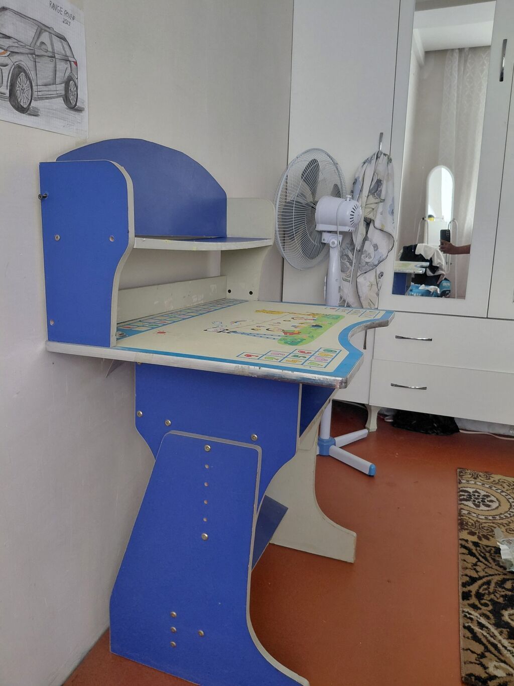 Uşaq üçün masa və stul dəsti Uşaq üçün yazı masası və stul dəsti yeni — Mebel, Bakı (7)
