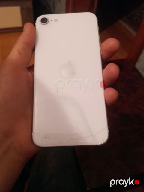 iPhone SE 2020, 64 GB, Ağ, Arxada Sınıq