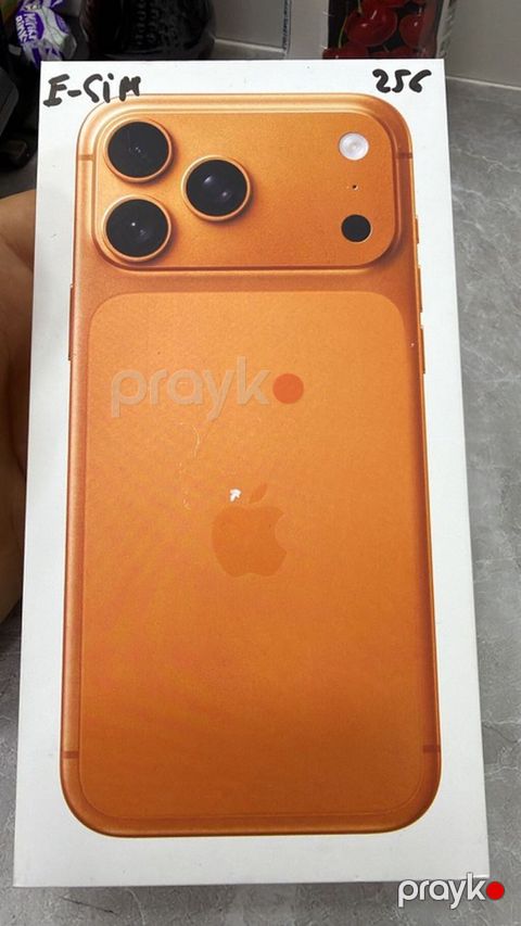 Apple iPhone 17 Pro Max, 256 GB, narıncı, eSIM, Face ID, simsiz şarj