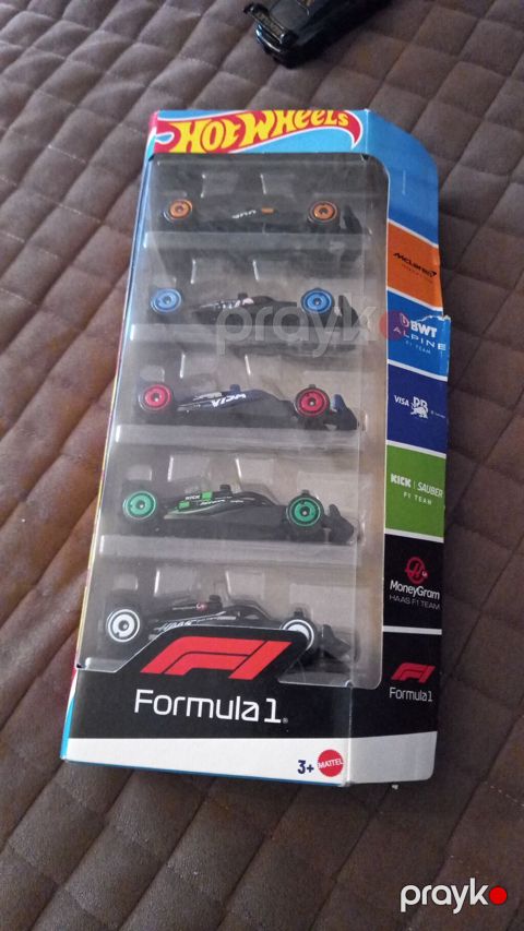 Hot Wheels Formula 1 dəstəsi – 5 ədəd kiçik die-cast yarış maşını ilə — Bakı