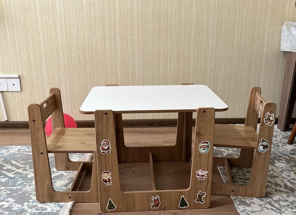 Stol və 2 stul. 65 azn satilir Tezedir. 5 yasa kimi usaq otura bilir — Mebel, Mehdiabad