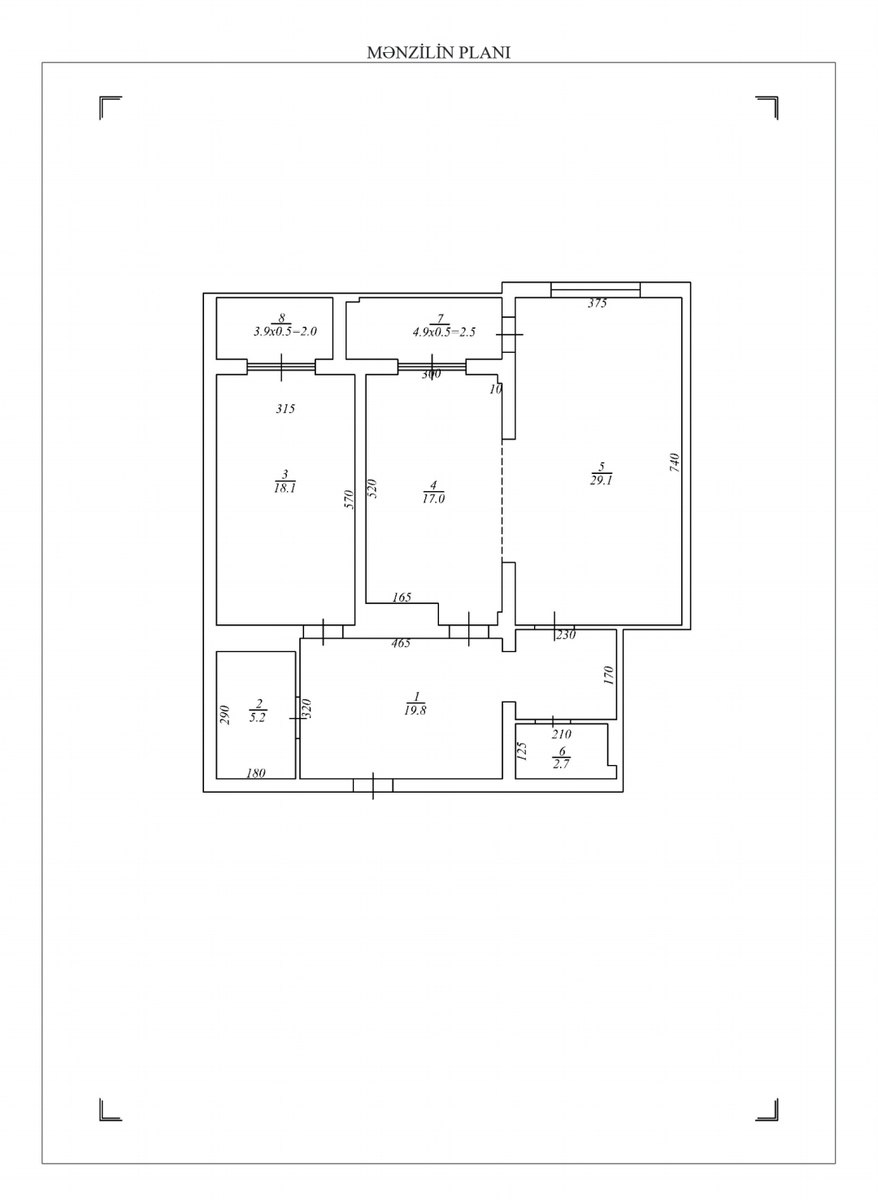 Satılır 3 otaqlı yeni tikili 96.4 m² — Mənzil, Bakı (2)