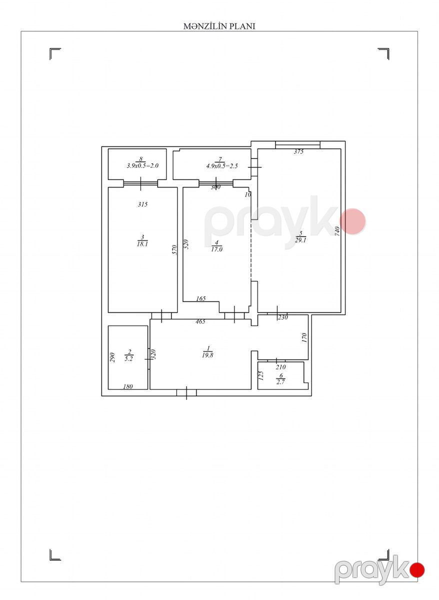Satılır 3 otaqlı yeni tikili 96.4 m² — Mənzil, Bakı (2)