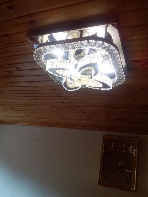 Led Çılçıraq, 4 və daha çox lampa, Xrustal — Digah