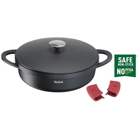 Qazan Tefal Trattoria Induction Altlıq Qısa 28 sm