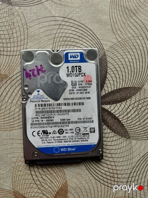 WD Blue 2.5" HDD – 1TB (WD10JPCX) Notbuk ve Playstationda istifade — Bakı