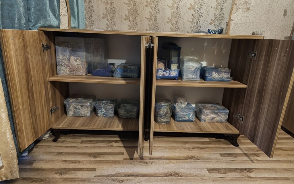 Yemək otağı üçün mebel dəsti - Material: ağac teksturasına malik — Mebel, Bakı (6)