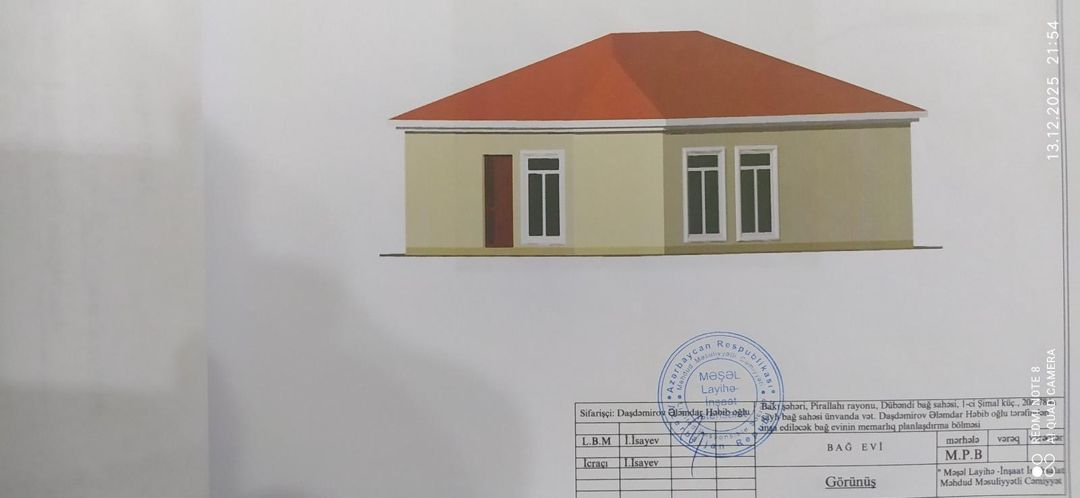 Satılır 3 otaqlı həyət evi/bağ evi 70 m² — Ev, villa, Bakı (9)