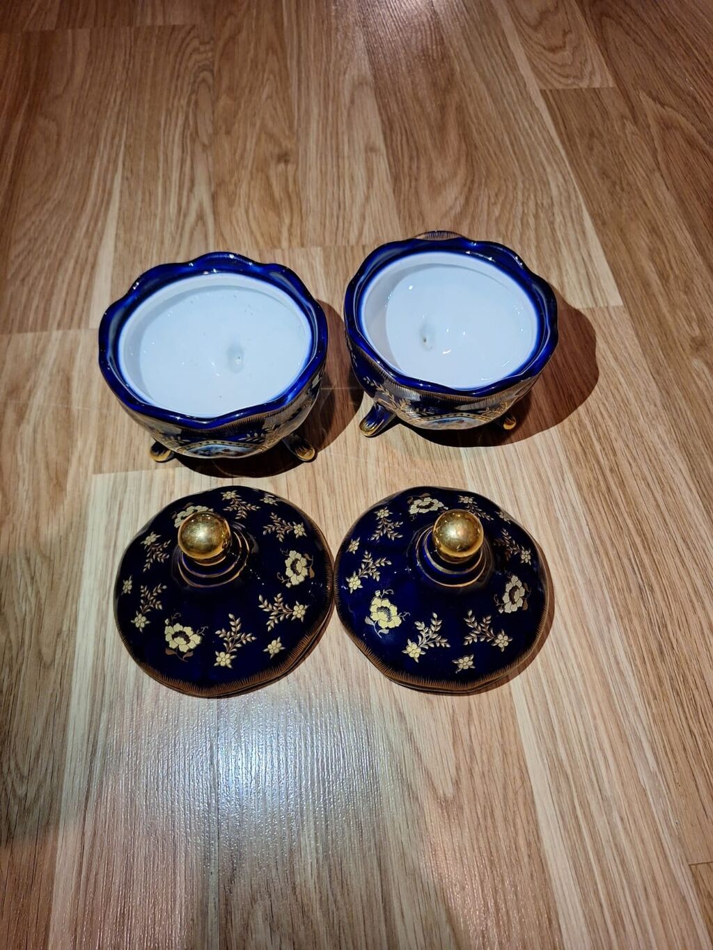 Çay dəsti, rəng - Göy, Farfor, Çexiya — Çaynikler və qəhvə qabları, Bakı (3)