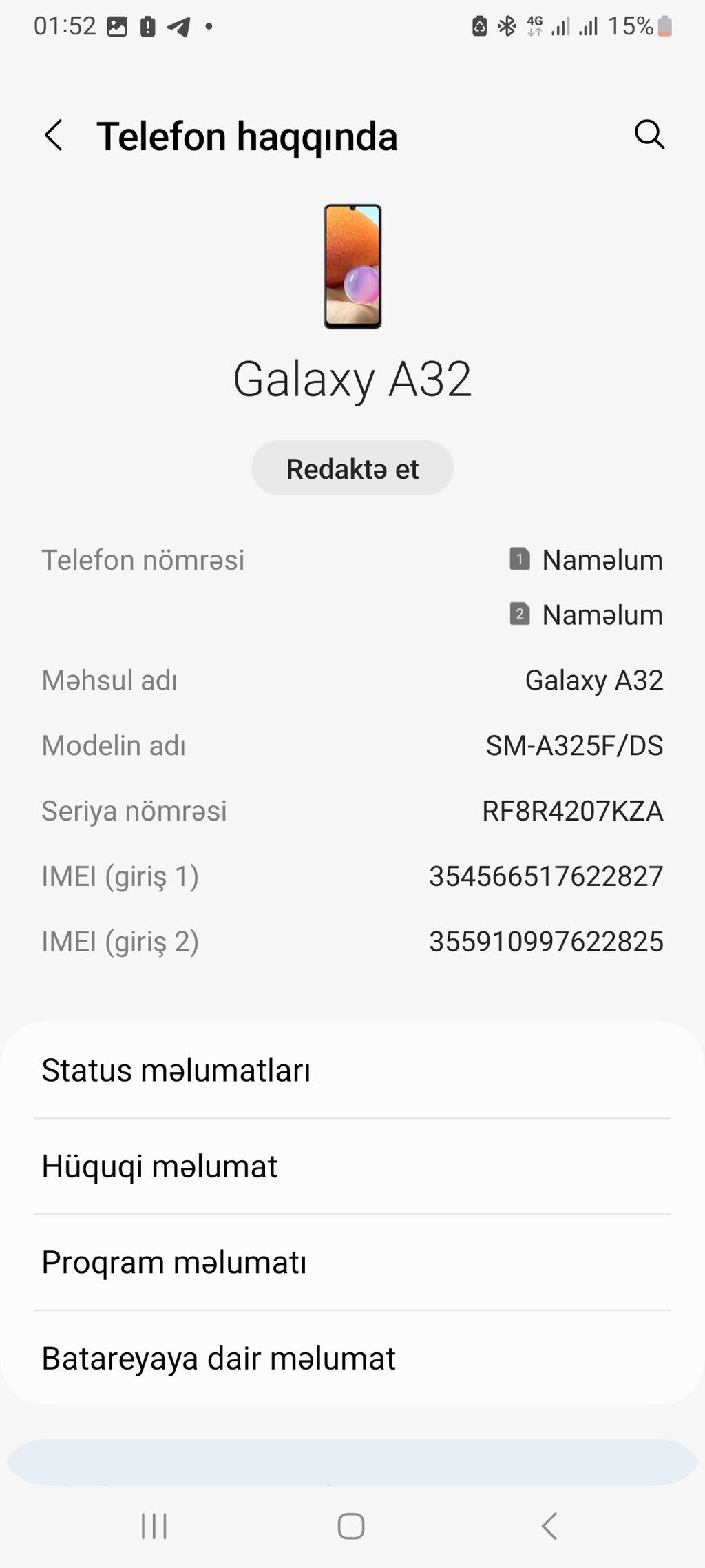 Samsung Galaxy A32, 128 GB, İki sim kartlı — Samsung, Bakı (2)