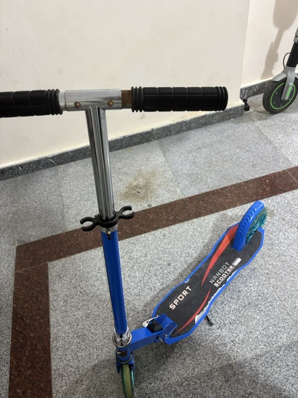 Uşaq skateri – Nanbot Scooter “Sport” modeli - Rəng: mavi gövdə — İdman və istirahət, Bakı (4)