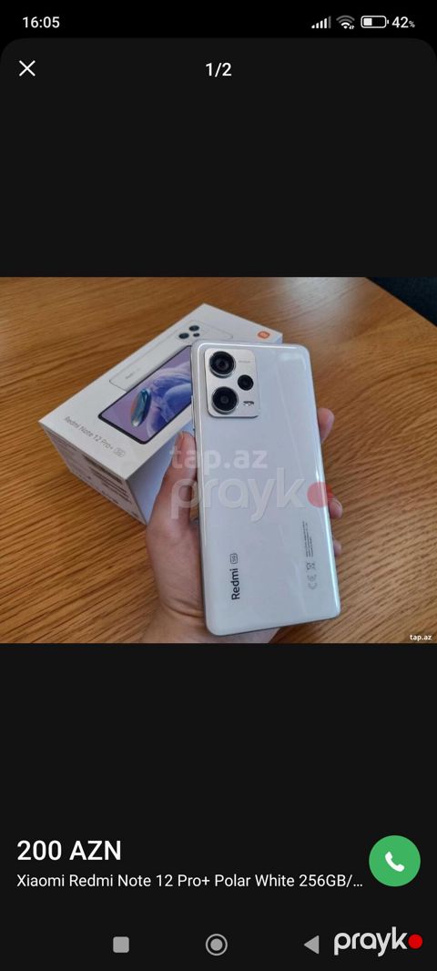 Redmi Note 12 Pro+, 256 GB, rəng - Ağ