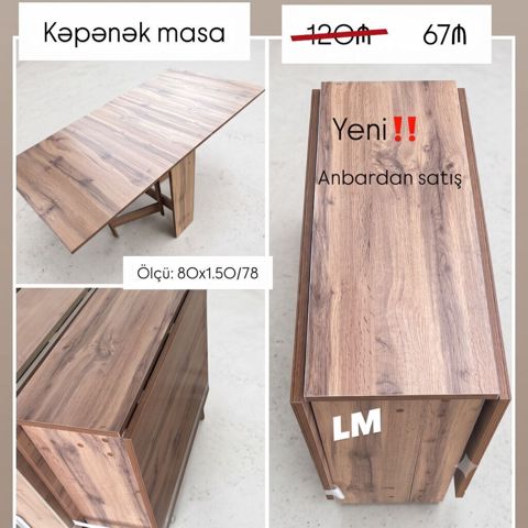 Yeni Kəpənək masalar Birbaşa istehsalçıdan alın‼ Qiymət 67₼ — Bakı