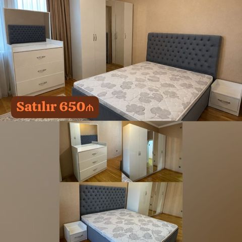 Endirim olundu Yataq dəsti satılır 650₼. matrası var.Ünvan — Bakı