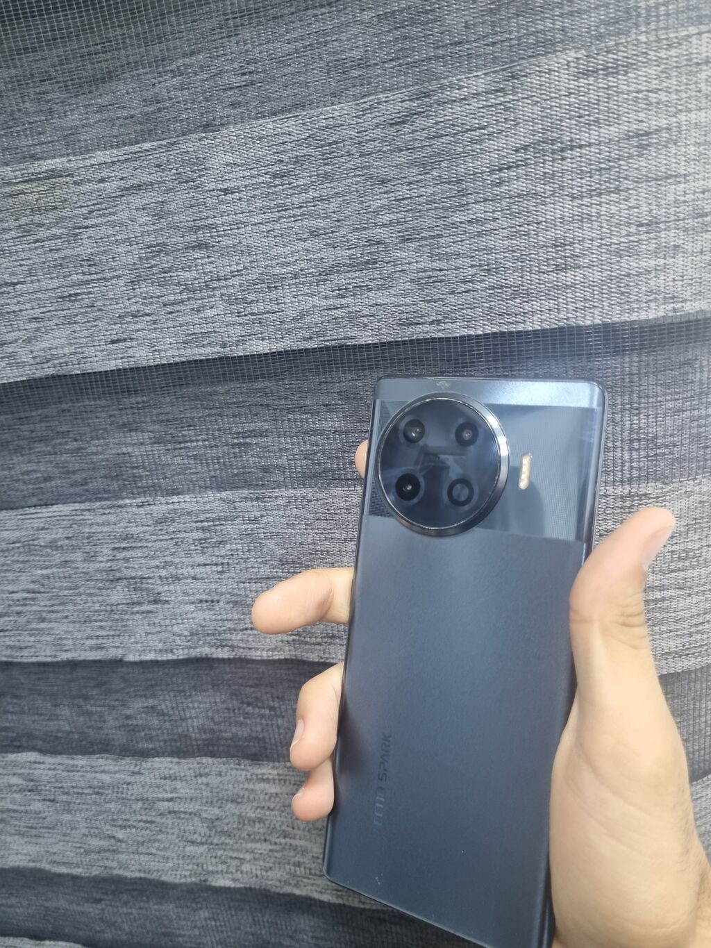 Tecno Spark, 256 GB, rəng - Boz, Barmaq izi — Tecno, Bakı