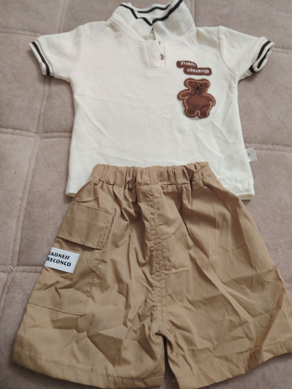 Uşaq geyim dəsti – Hone Baby - 2 hissəli set: polo tipli köynək və — Qızlar üçün geyim dəsti, Digah