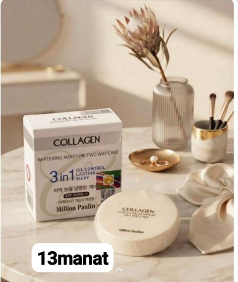 Million Paulin Collagen Whitening Moisture Two Way Cake – 3 in 1
