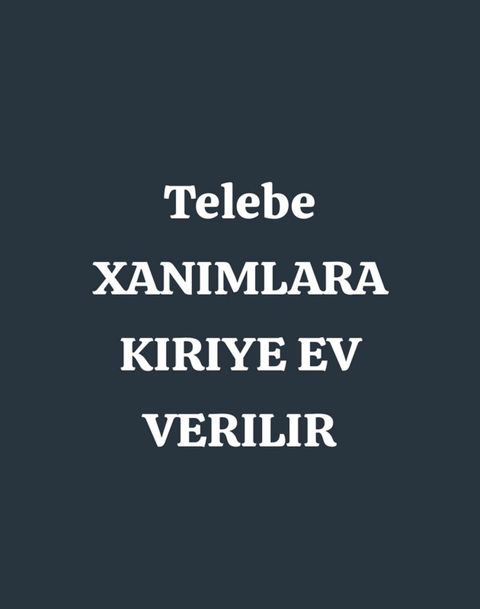 Tələbə xanımlar üçün kirayə ev təklifi. - Yataq otağı: iki ədəd tək — Gəncə