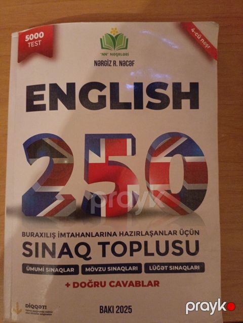 Ilk 50 vereqi yazılıb qalan yerlər tertemizdi Məhsul: “English 250 — Subhan Xankişiyev