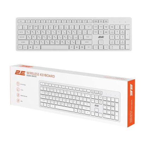 Keyboard 2e white original wireless — Bakı