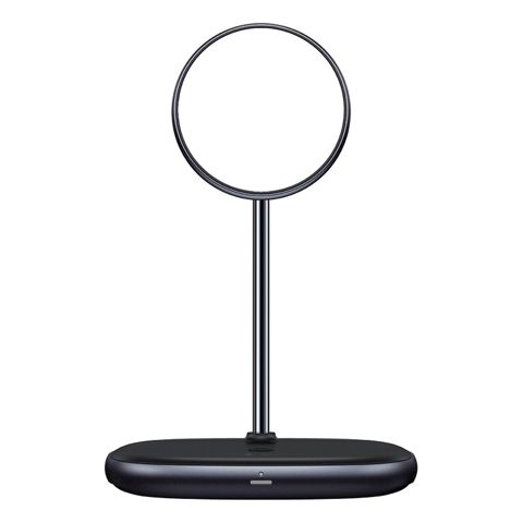 Baseus Stand Holder Wireless Charger 20 W Swan 2in1 Black — Bakı