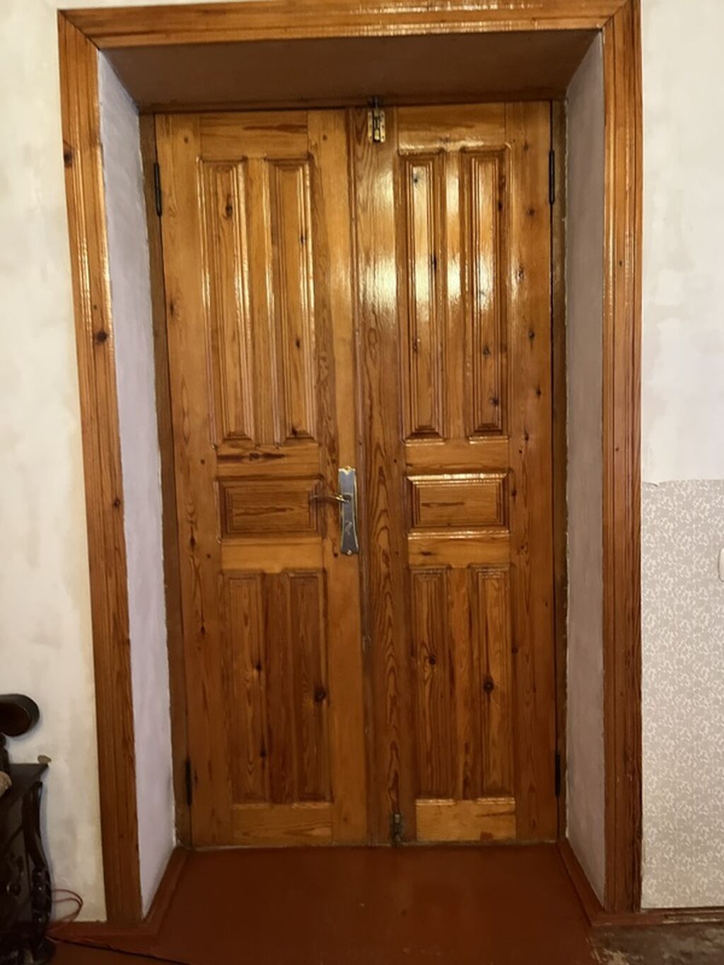 İkiyarpaq təbii ağac qapılar -4 ədəddir - Material: tam şam ağacından — Təmir və inşaat, Quba (2)