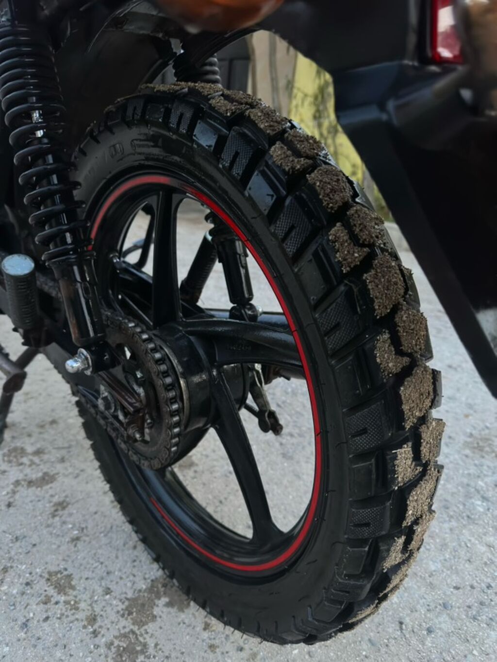 Satılır 850 AZN Moped/motosklet M50 - Rəng: boz-qara, qırmızı xətt — Avto, Digah (5)