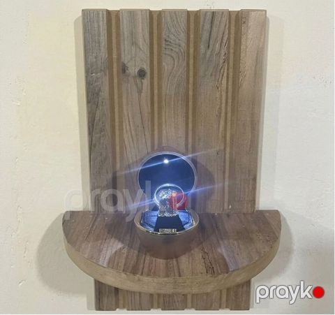 LED işıqlı zərgərlik qutusu - Dairəvi formalı, parlaq metal effektli — Bakı