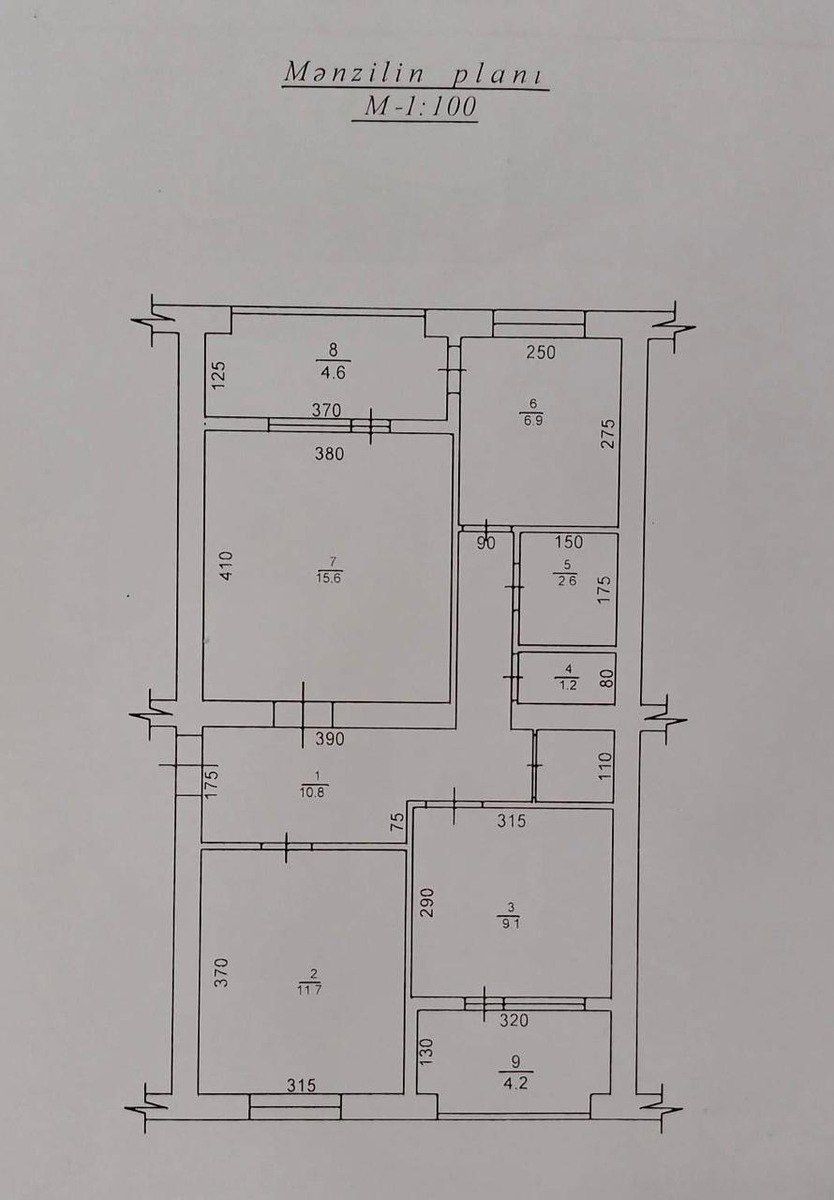 Satılır 3 otaqlı köhnə tikili 80 m² — Mənzil, Bakı (10)