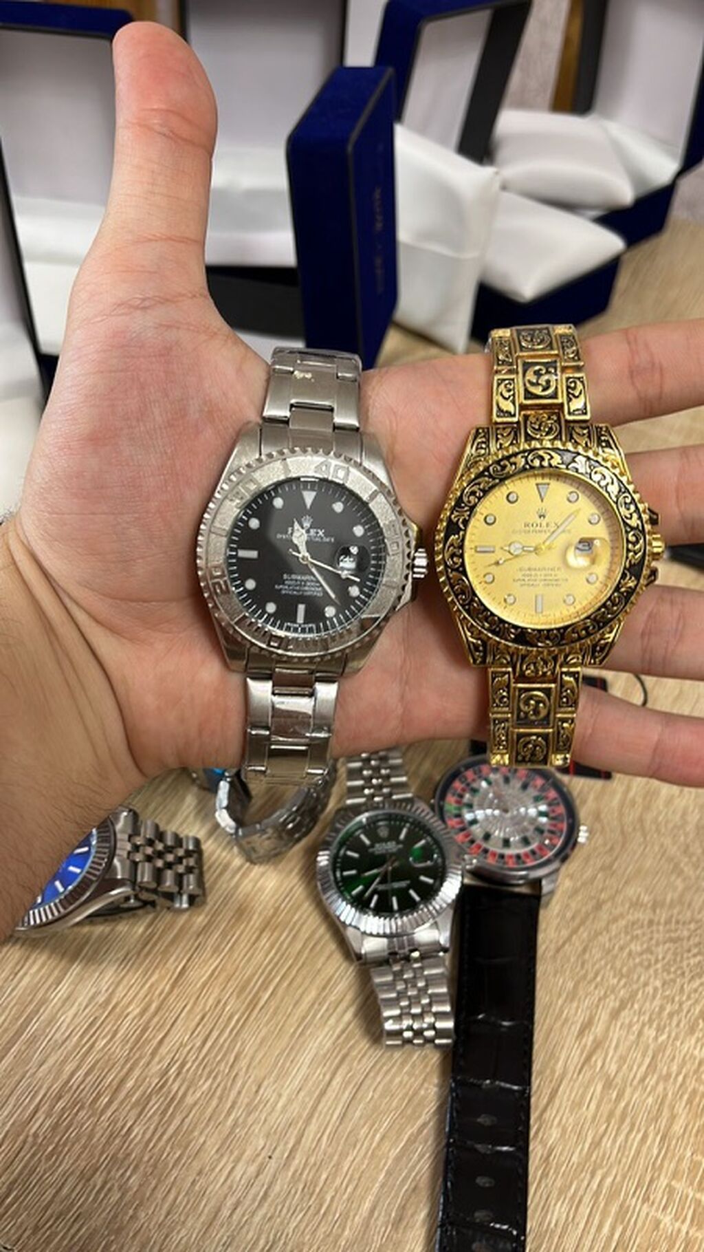Yeni, Qol saatı, Rolex, rəng - Qızılı — Qol saatları, Salyan (2)
