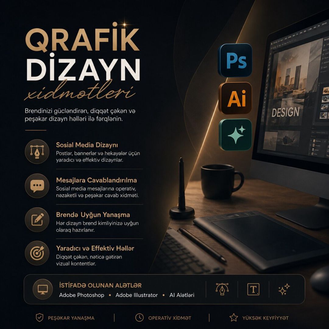 Qrafik dizayn xidmətləri — Xidmətlər, Bakı