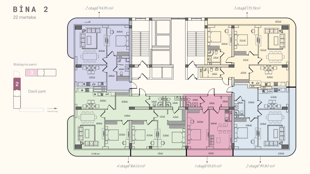 Satılır 1 otaqlı yeni tikili 65.6 m² — Mənzil, Bakı (6)
