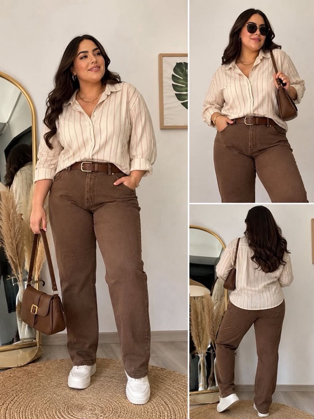 Şalvar, Stradivarius, XL, 2XL, 3XL, rəng - Qəhvəyi — Şəxsi əşyalar, Bakı