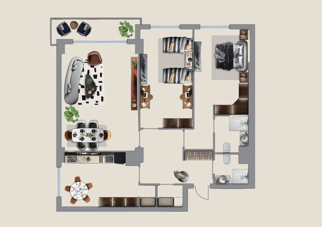 Satılır 3 otaqlı yeni tikili 137.8 m² — Mənzil, Bakı (2)