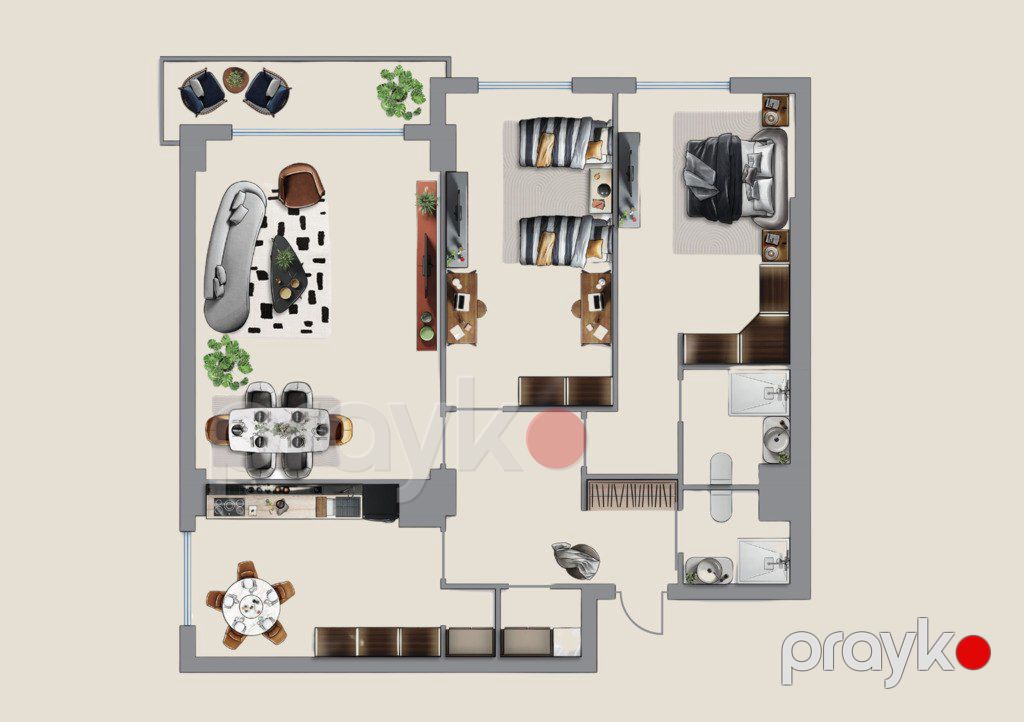 Satılır 3 otaqlı yeni tikili 137.8 m² — Mənzil, Bakı (2)