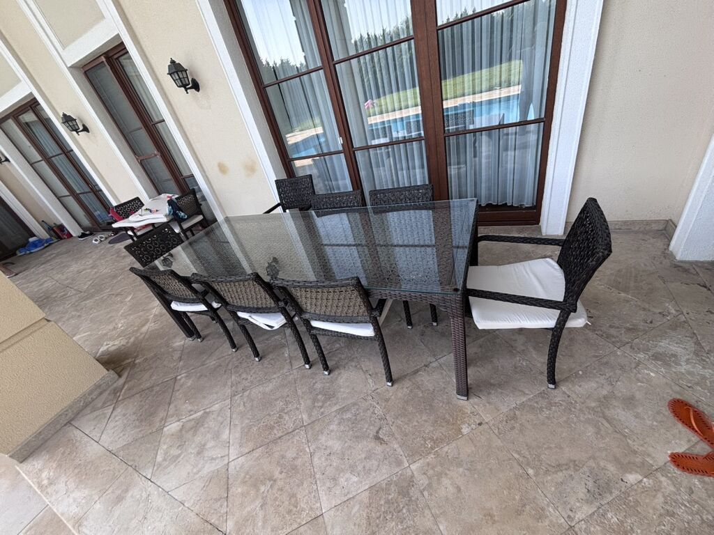 Açıq hava mebel dəsti – rattan (polirattan) toxunuşlu qəhvəyi rəng — Mebel, Digah (5)
