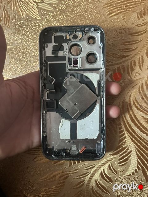 Apple iPhone 14 Pro korpusu – orijinal arxa qapaq və orta karkas — Qobu