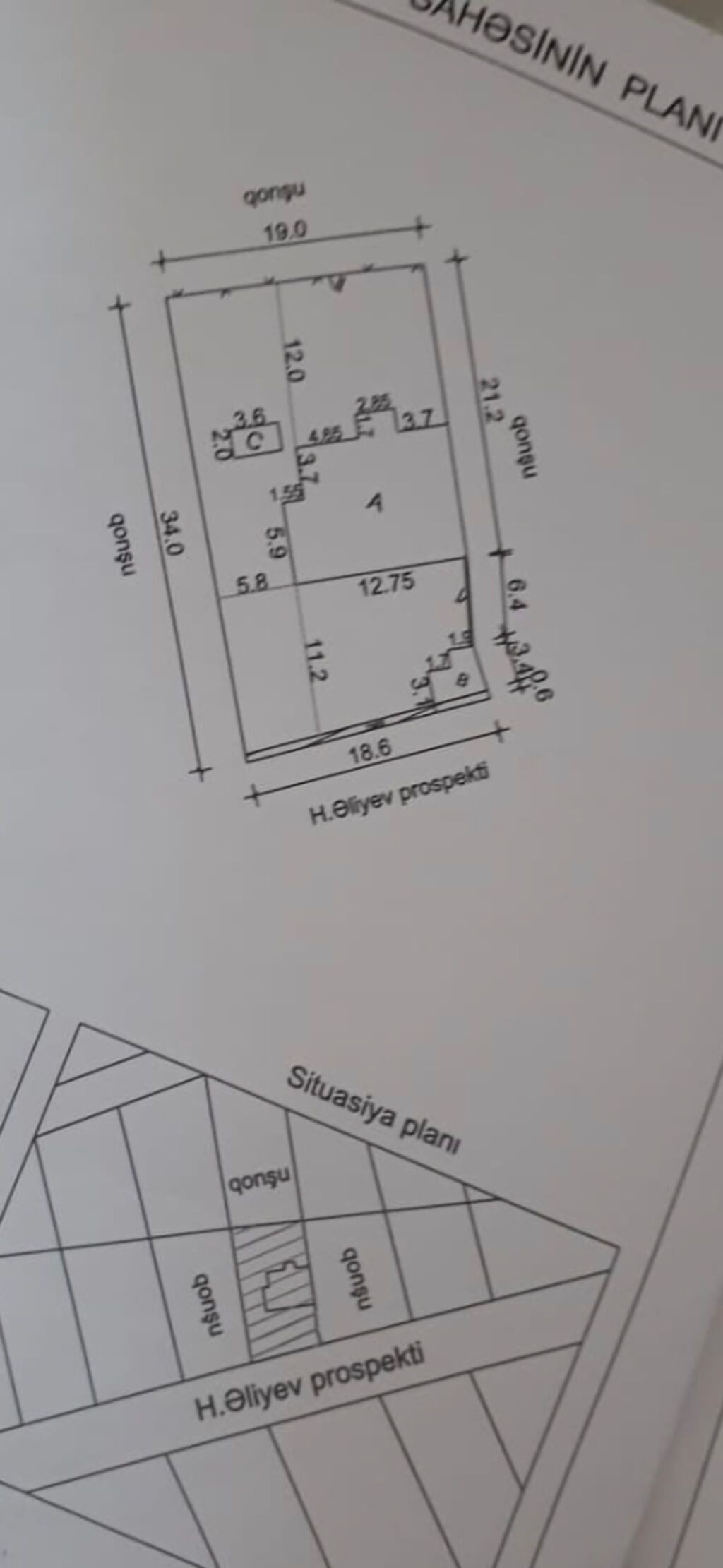 6 sot, Biznes üçün, Kupça (Çıxarış) — Torpaq, Qusar (4)