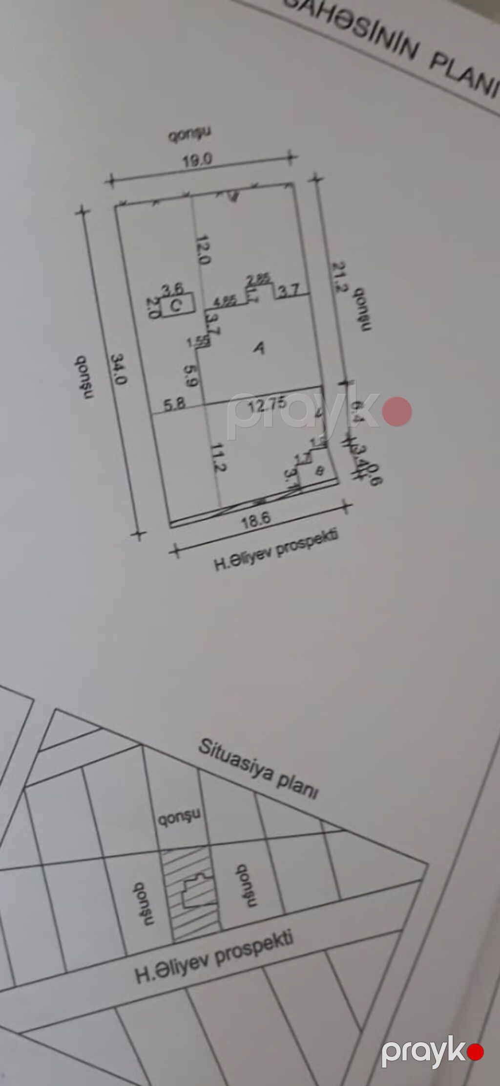 6 sot, Biznes üçün, Kupça (Çıxarış) — Torpaq, Qusar (4)