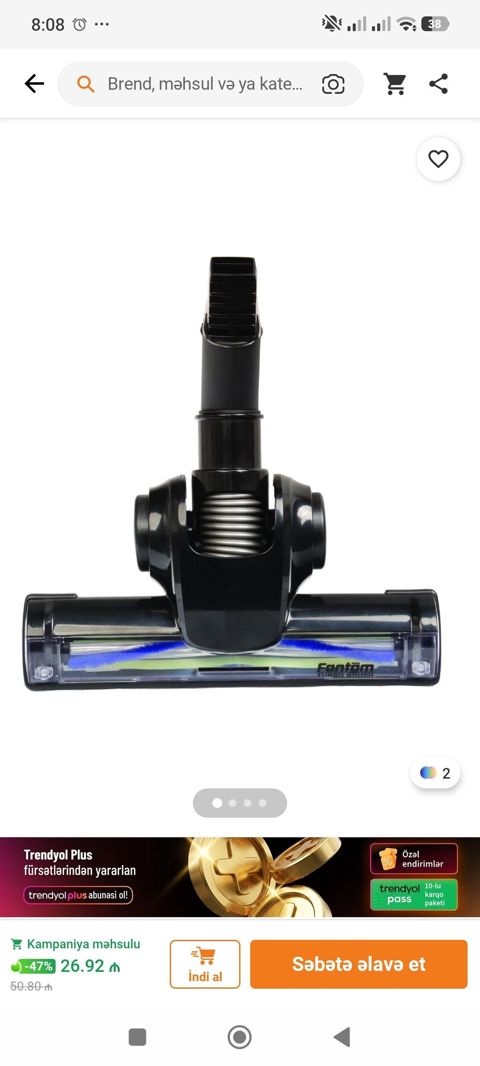 Fantom Turbo Multi elektrik süpürgəsi üçün turbo fırça başlığı.Ustunde — Bakı