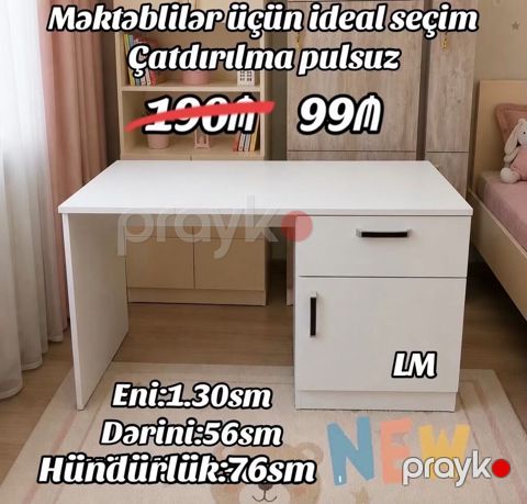 Məktəblilər üçün ideal seçim – funksional yazı masası. Xüsusiyyətlər
