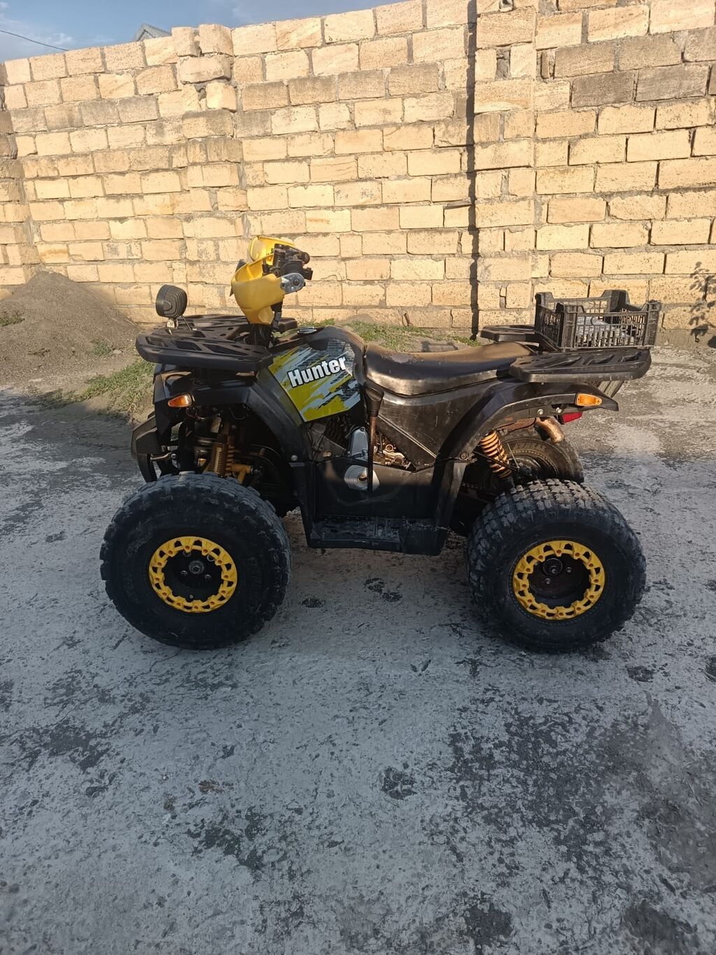 Hunter markalı kvadrosikl. Qara-sarı rəng kombinasiya­sında, off-road — Avto, Ağdaş (2)