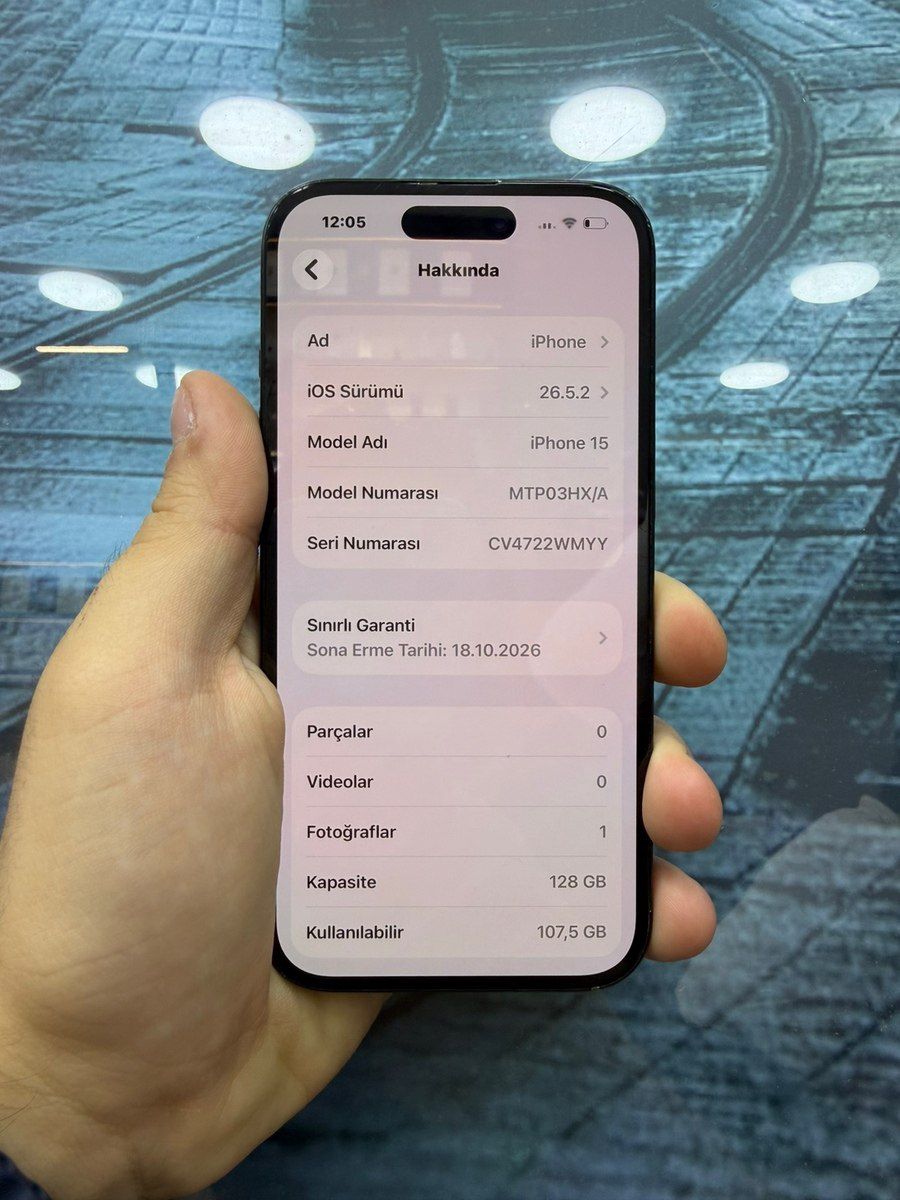 Apple iPhone 15 Black 128GB/6GB — Smartfonlar, Bakı (2)